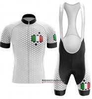 Abbigliamento Italia 2020 Manica Corta e Pantaloncino Con Bretelle Bianco (4)
